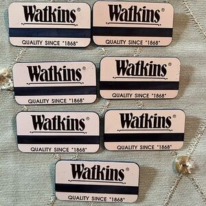 Watkins plastic name tags Pins